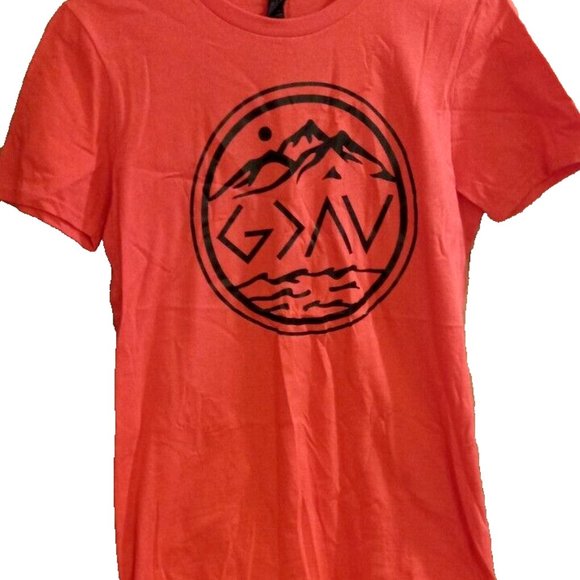 Anvil t shirt Small womans God is greater graphic red juniors new - Picture 3 of 4